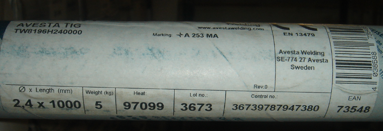 253MA焊條